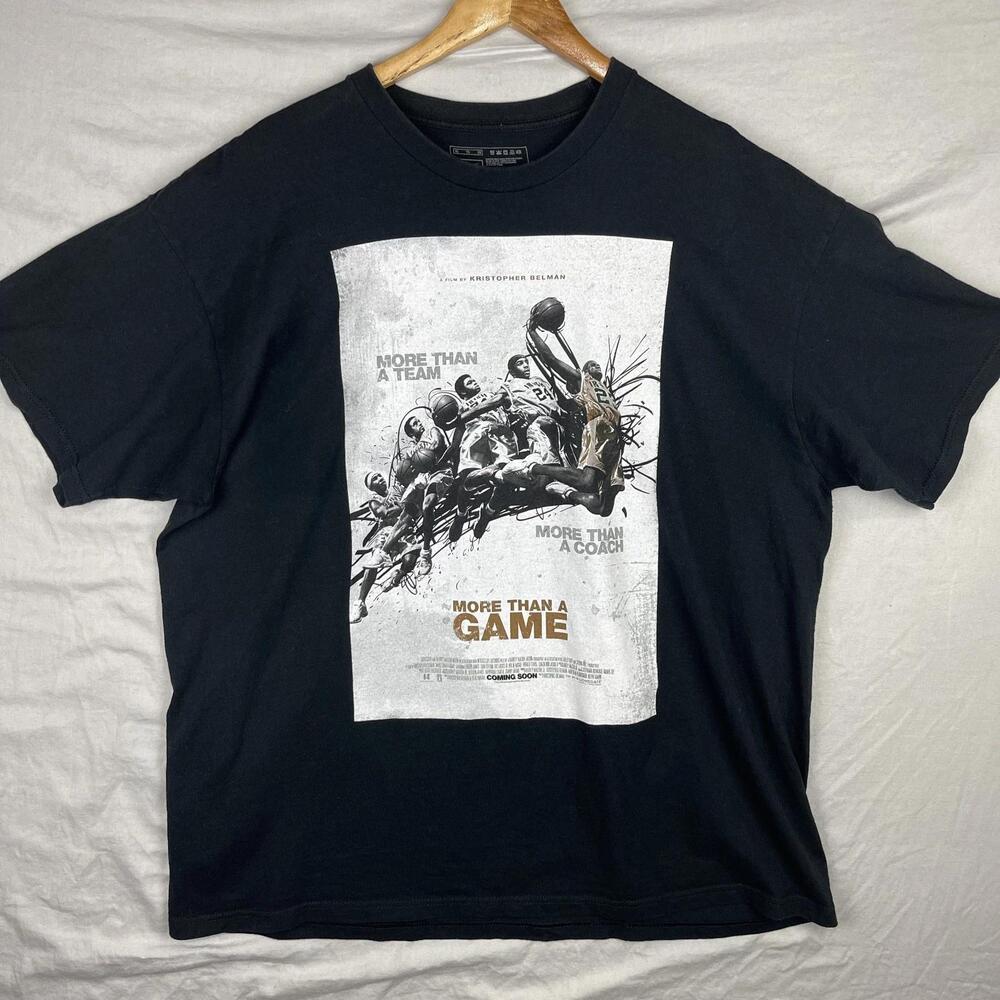Lebron James Shirt Mens Extra   Black More Than A Game  Movie Promo
